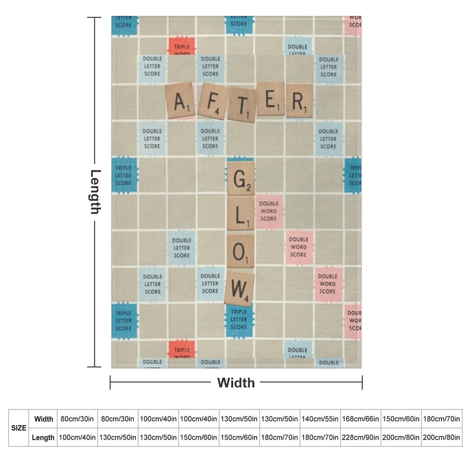 afterglow scrabble Throw Blanket Softest Bed covers warm for winter Blankets