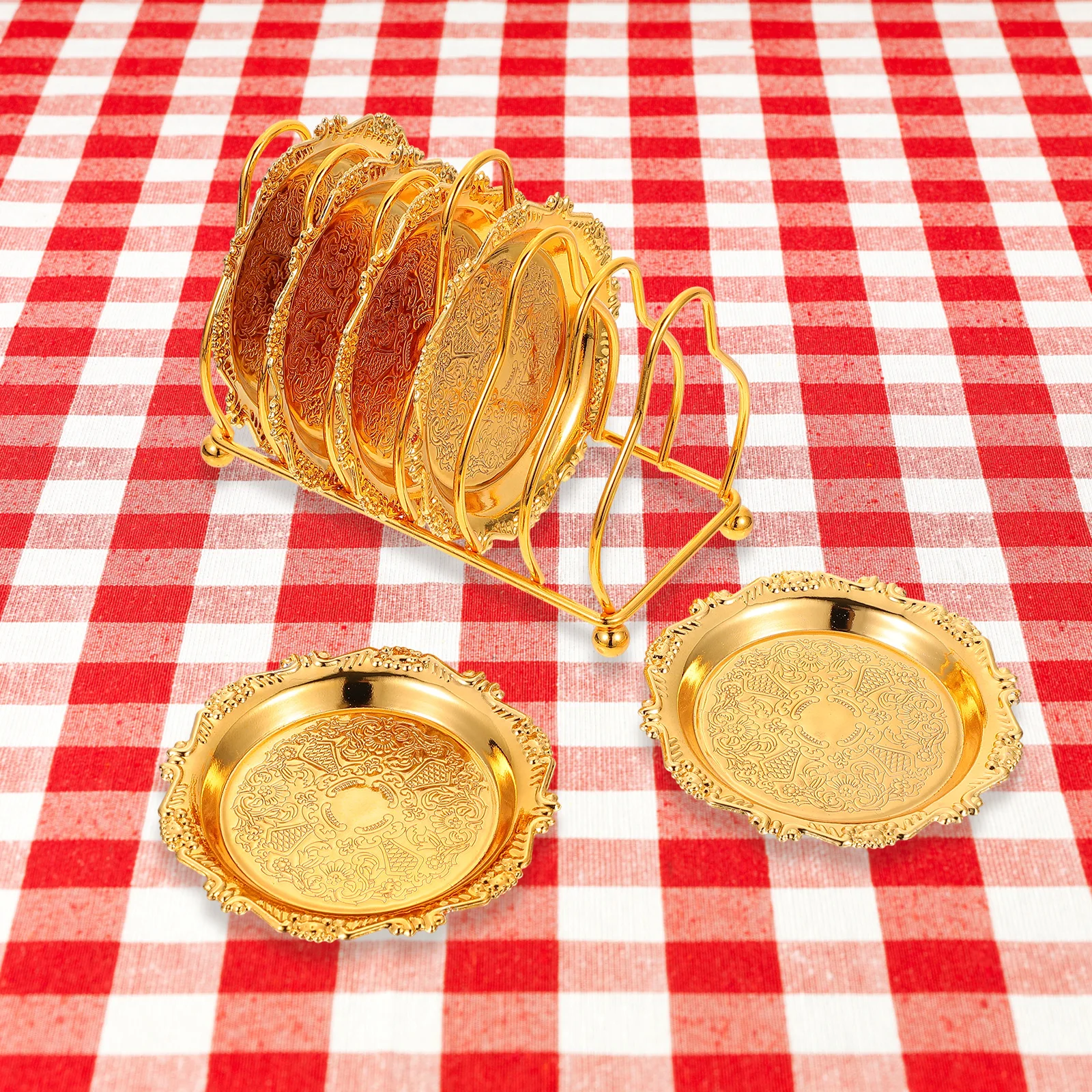

Creative Snack Set Food Serving Dish Silver Tray Storage Household Fruit Tray Metal Large Capacity Stable Leaf Shape Luxury