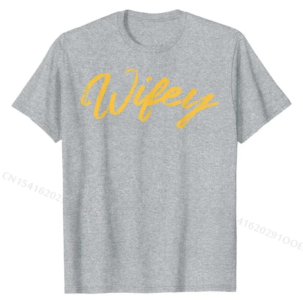 Wifey Funny Wife Mrs Mom Bride Wedding Party Women Gift T-Shirt Tops Shirts Cute Printing Cotton Men Top T-shirts Custom