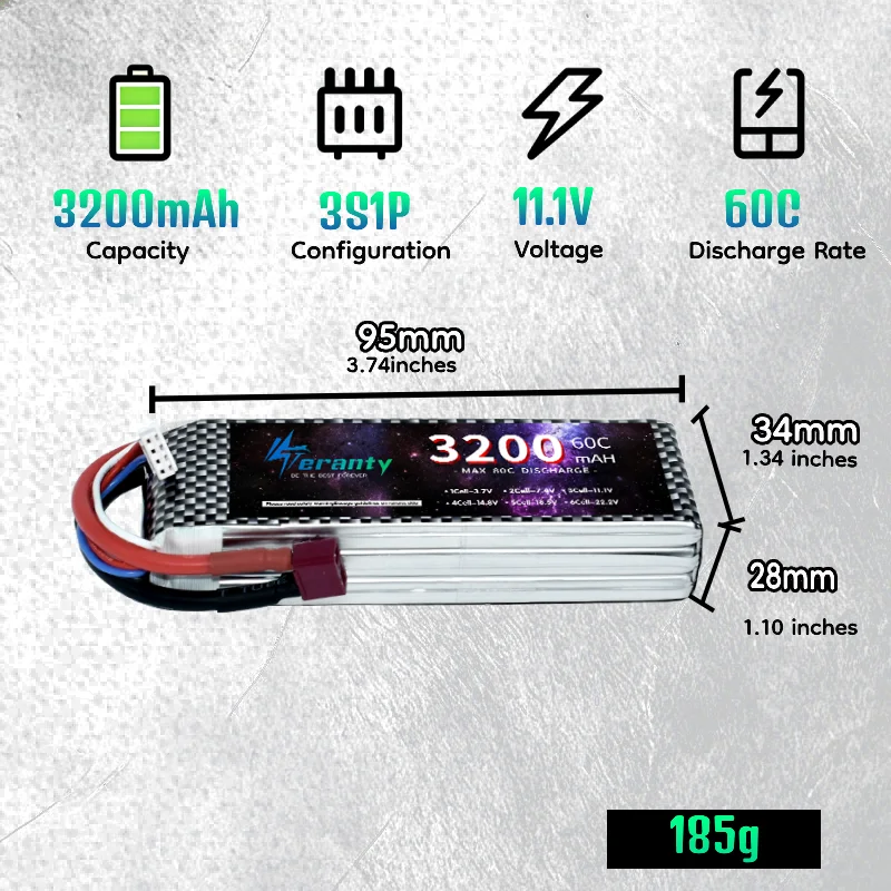 แบตเตอรี่ลิโพ RC ความจุสูง TER - Drone Battery 3S บทวิจารณ์และราคา