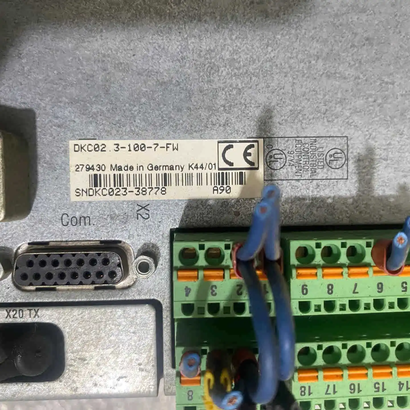 DKC02.3-100-7-FW Servo Drive for Rexroth DKCXX.3-100-7
