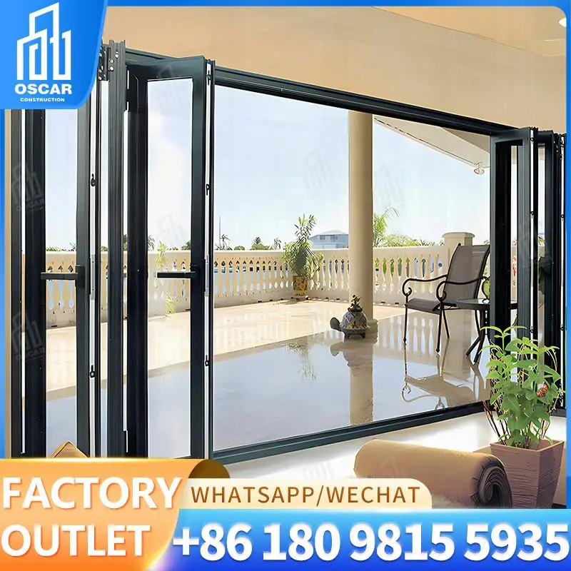 

Customizable Factorymade Folding Doors Ideal for European Office Spaces Innovative Design Bifold Door