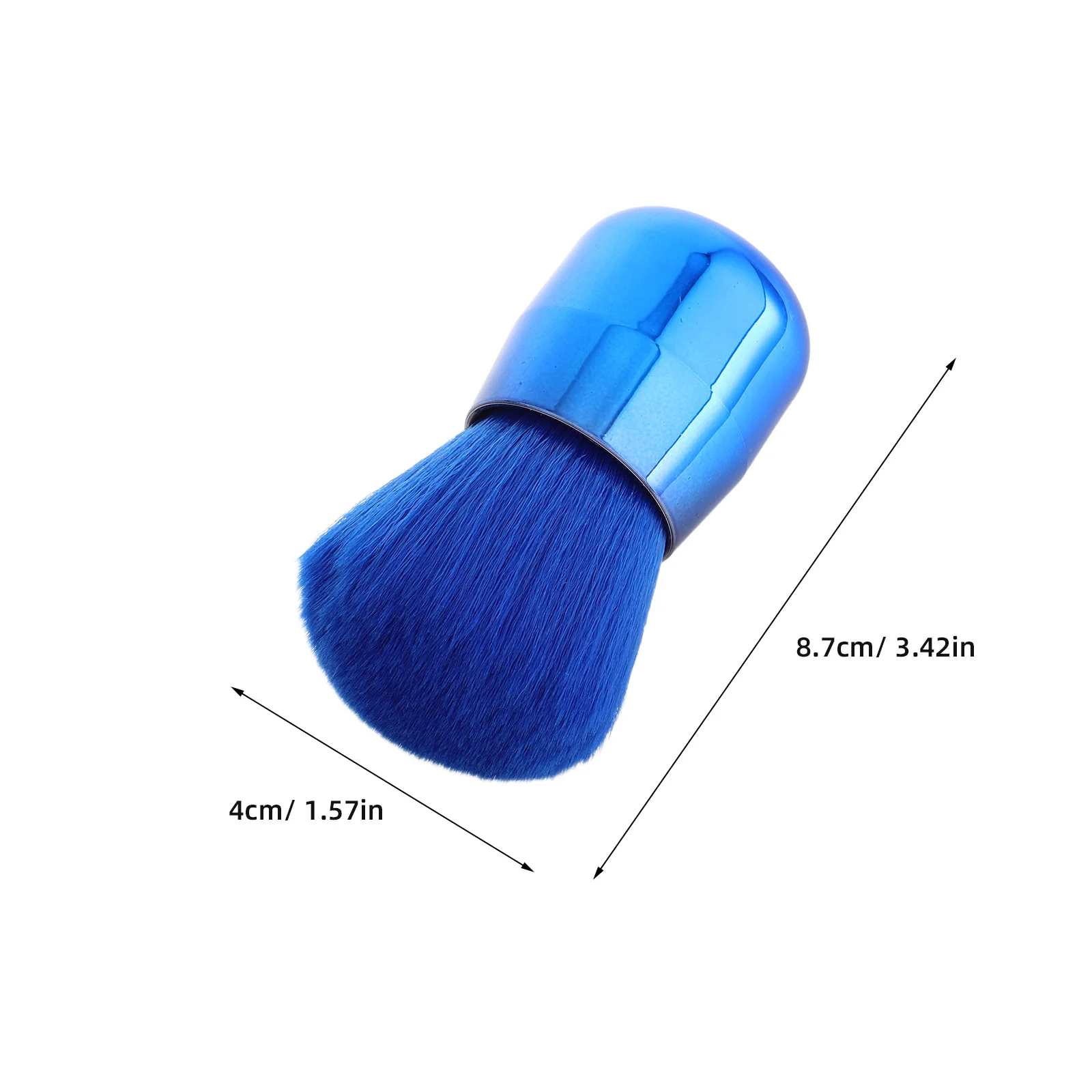 Pennello per fard a grande area da 2 pezzi Pennelli per trucco morbidi a forma di fungo Strumento da viaggio portatile per applicazioni in polvere sciolta