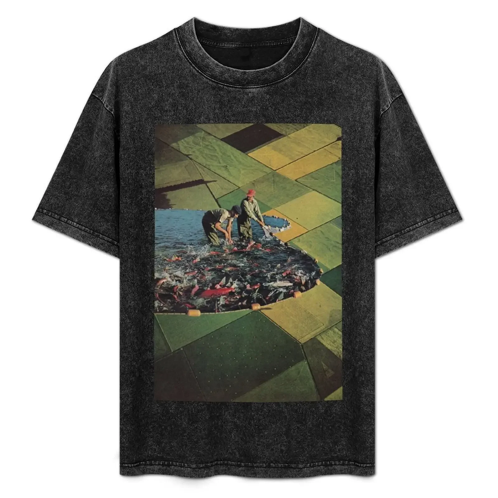 

Salmon Farm T-Shirt rapper graphic tees valentines boutique clothes kawaii clothes graphic shirts Men's t shirts