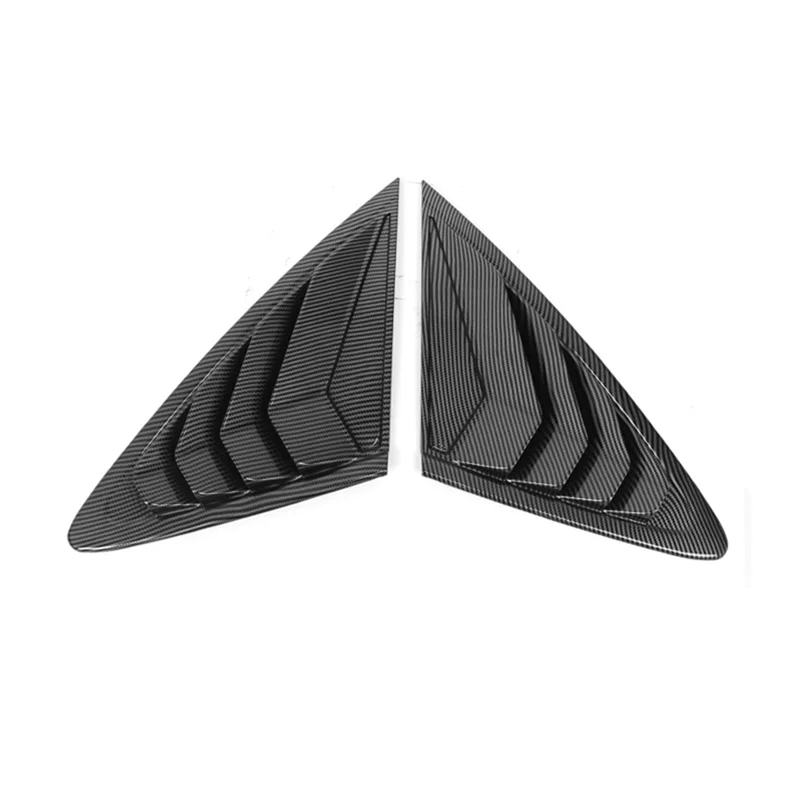 Car Rear Window Louver Shutter Cover Trim for Byd Seal 2022 Window Side Vent Trim(Bright Black)