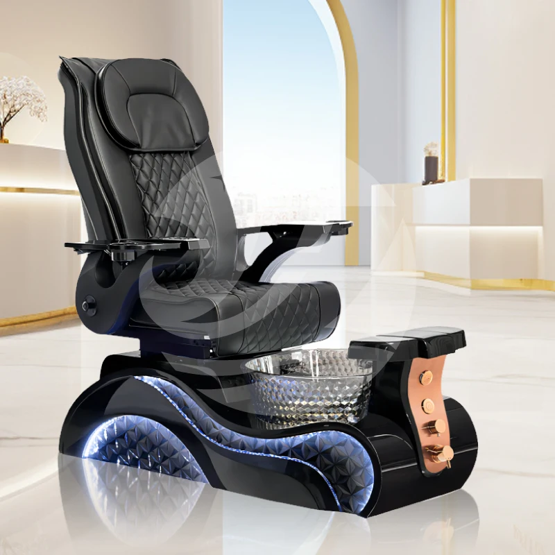

European style customizable foot nail spa massage chair electric reclinable salon pedicure and manicure chairs luxury
