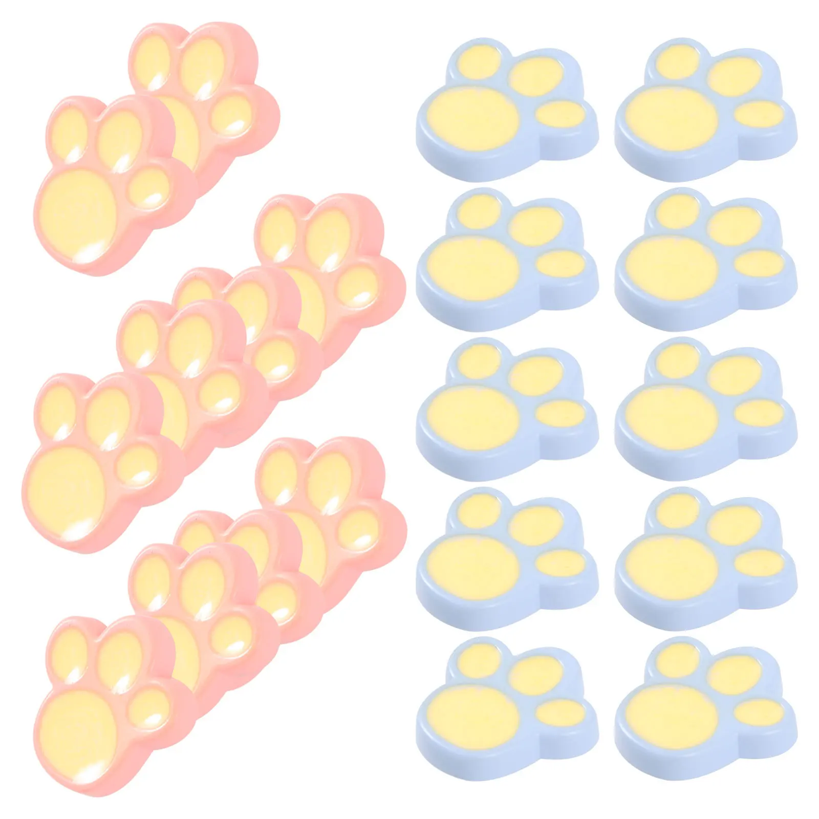 

20Pcs Cat Paw Resin Buttons DIY Crafting Sewing Decorative Clothes Replacement Functional Closures Gift for Teens Friends Family