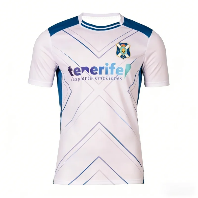 Nueva Camiseta de Fútbol del Tenerife para Hombre, Diseño Moderno, Secado Rápido, Transpirable, para Fanáticos del Fútbol, Ropa de Playa