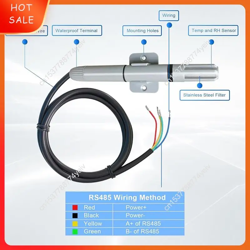 RS485 Temperature And Humidity Transmitter Duct Transmitter Integrated Temperature And Humidity Transmitter A62X