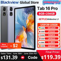 Blackview Tab 16 Pro Tablet 8GB+256GB 11'' FHD+ Display 7700mAh Battery Android 14 Widevine L1 Unisoc T616 Tablet Pad PC