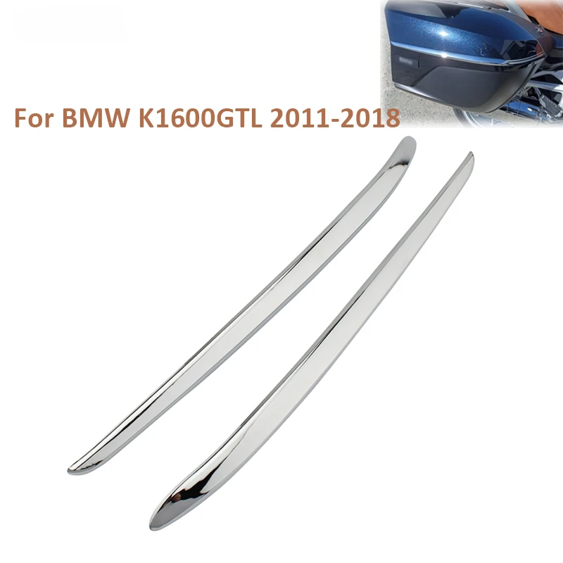 

2PCS Motorcycle Side Box Decoration Plating Scraping Trim For BMW K1600GTL K1600 GTL 2011-2018 Strip side panel