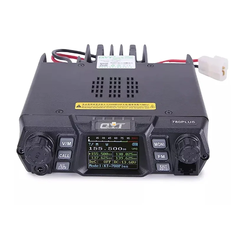 QYT KT-780 Plus veicolo Mouted VHF 100W 136-174MHZ autoradio ad alta potenza 256CH auto Ham ricetrasmettitore stazione camion Walkie Talkie 25