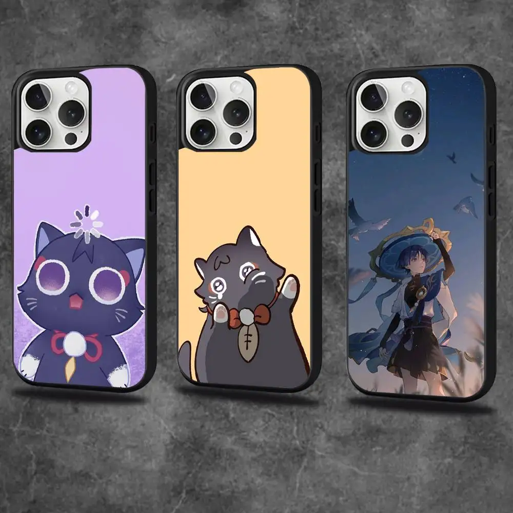 

Scaramouche Genshin Impact Phone Case For iPhone 17,16,15,14,13,12,11,Pro,Max,Plus,Mini,SE4,E Magnetic Magsafe Wireless Charging