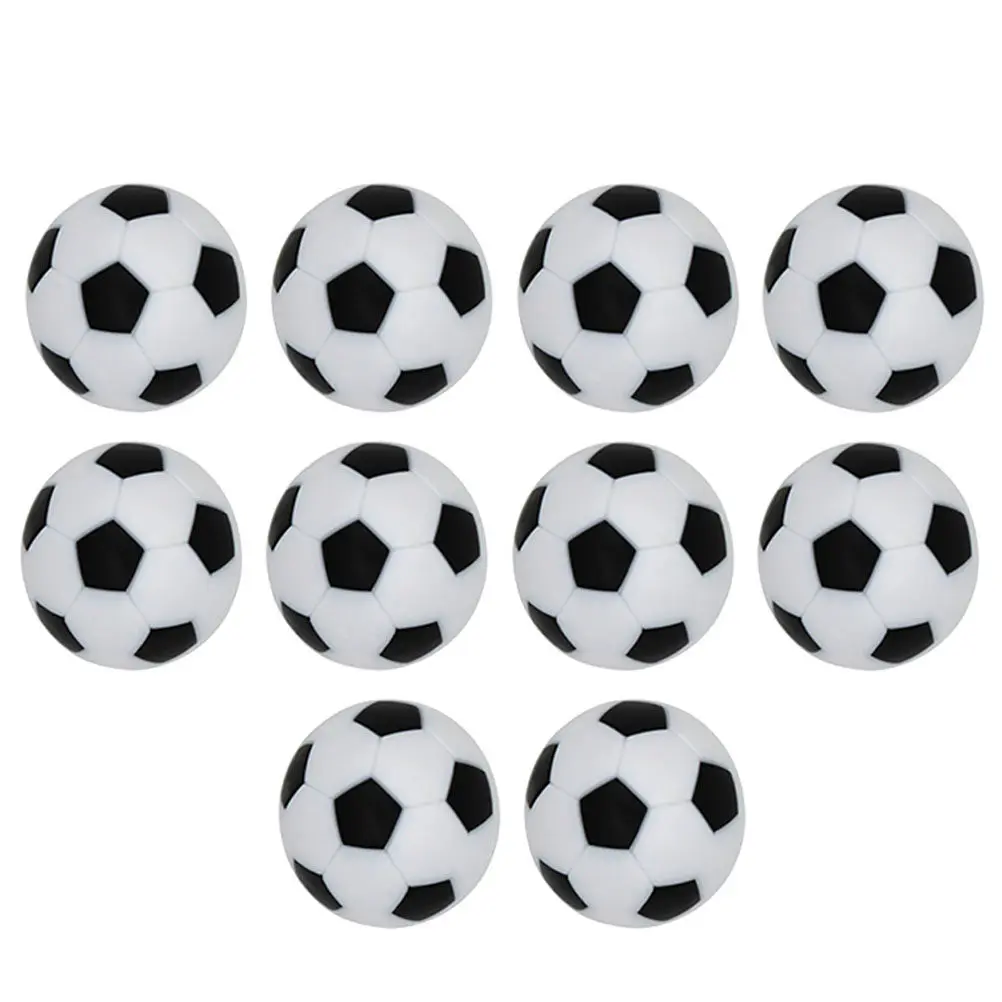 

10Pcs Mini Football Resin Balls Table Football Replacement Set for Standard Foosball Tables Decorative Colored Foosball
