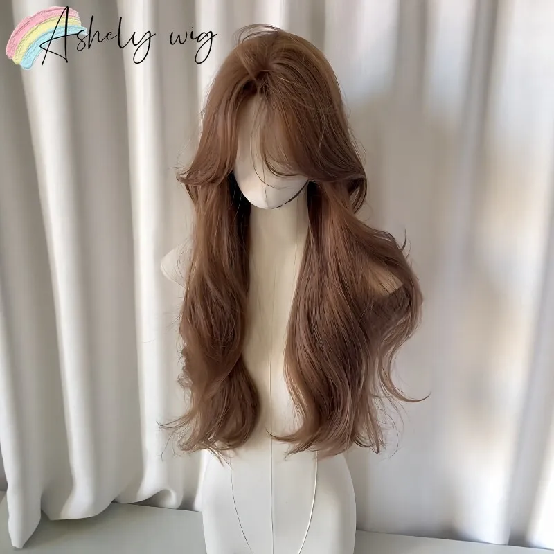 Honey Brown Wig for Women 26inch Long Body Wavy Hair Wig High Temperature Fibers Nature Looking Cosplay Synthetic Wigs for Daily