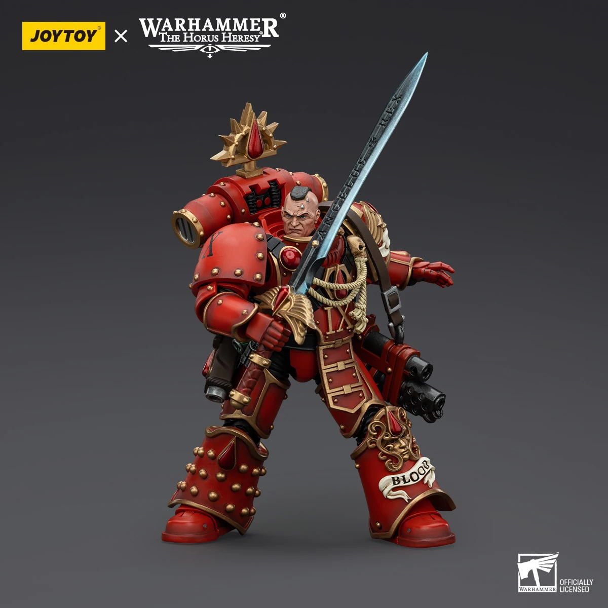 Joytoy Warhammer Blood Angels Raldoron Figura de ação Dawnbreaker Cohort Articulações Estatueta de ação Brinquedo colecionável presente