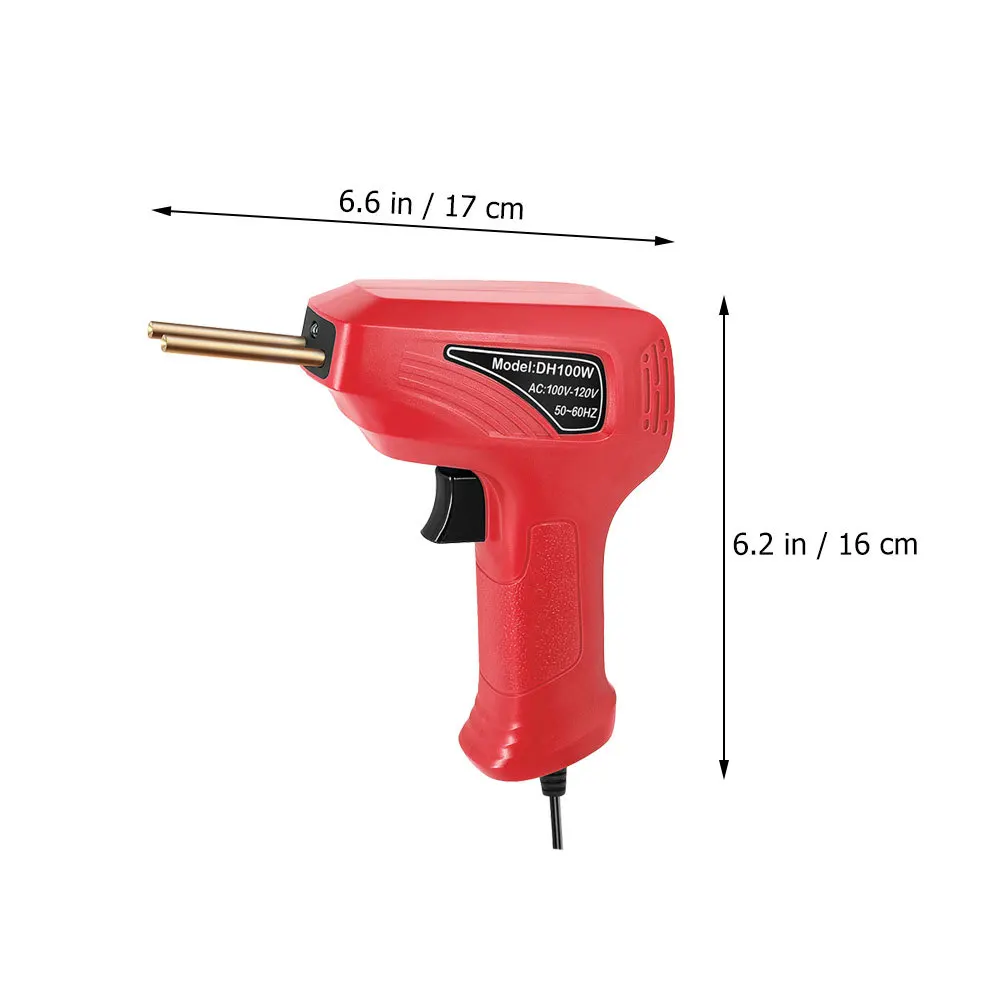 1 مجموعة البلاستيك لحام بندقية النحاس النقي ملحومة مكافحة حرق مقبض 3-ثانية التدفئة السريعة لسيارة الوفير طقم تصليح أداة