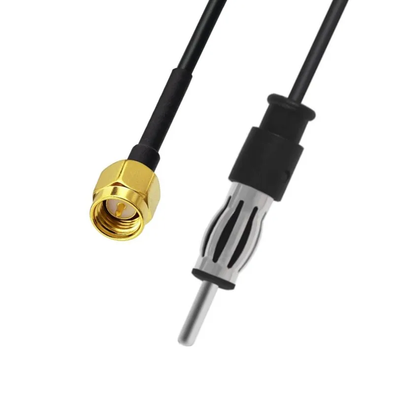 Car FM AM Stereo Radio Antenna Extension Fakra Adapters Cables for SMA Male Female to DIN Male Adapters