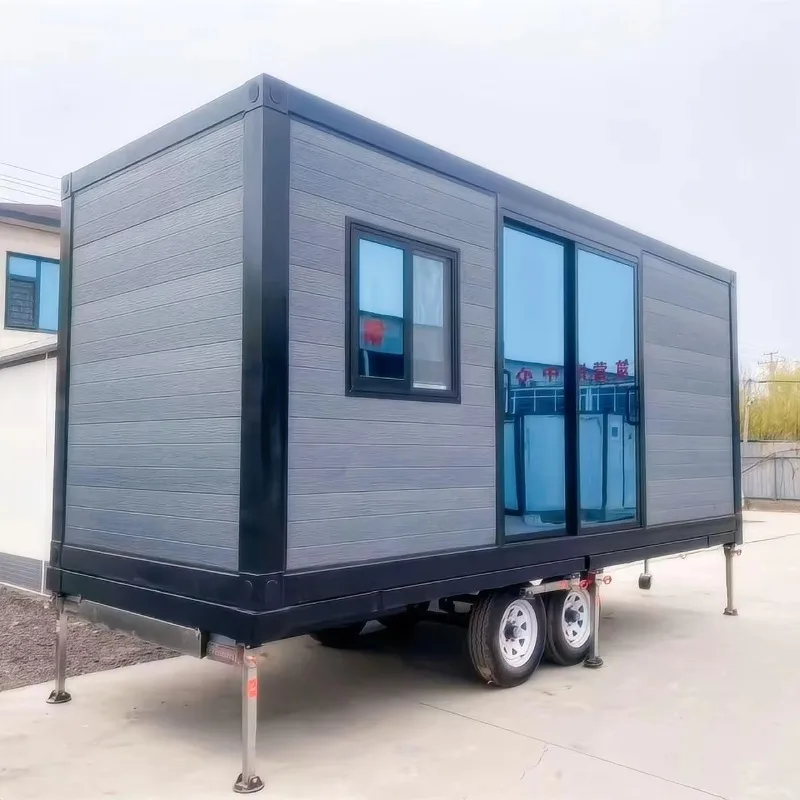 Flat Pack Mobile Container House Sandwich Panel Steel Frame 20ft 40ft Easy Move Factory Direct Custom