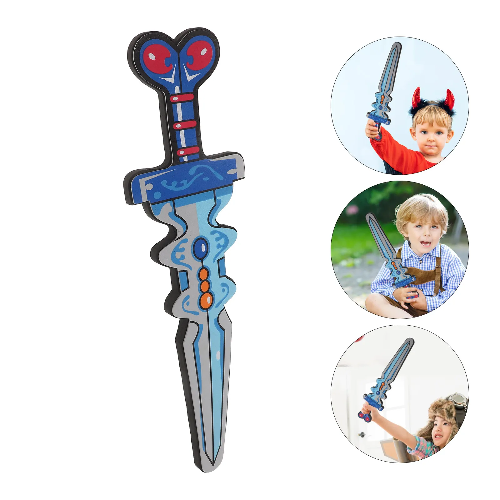 

Foam Sword Kids Outdoor Play Fencing Training Guide Learning Sword Cosplay Costume Halloween Accessories Safe Pretend Play