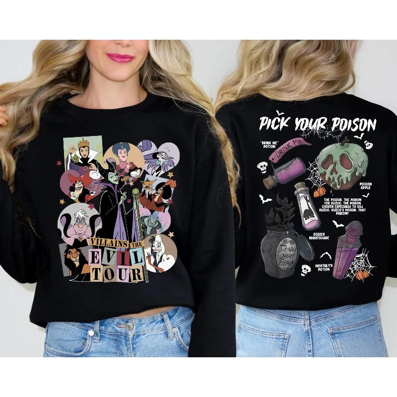 الشرير الشر رحلة هالوين هوديي المرأة هوديي الخريف والشتاء جديد الرجال والنساء عارضة أزياء الشارع ارتداء