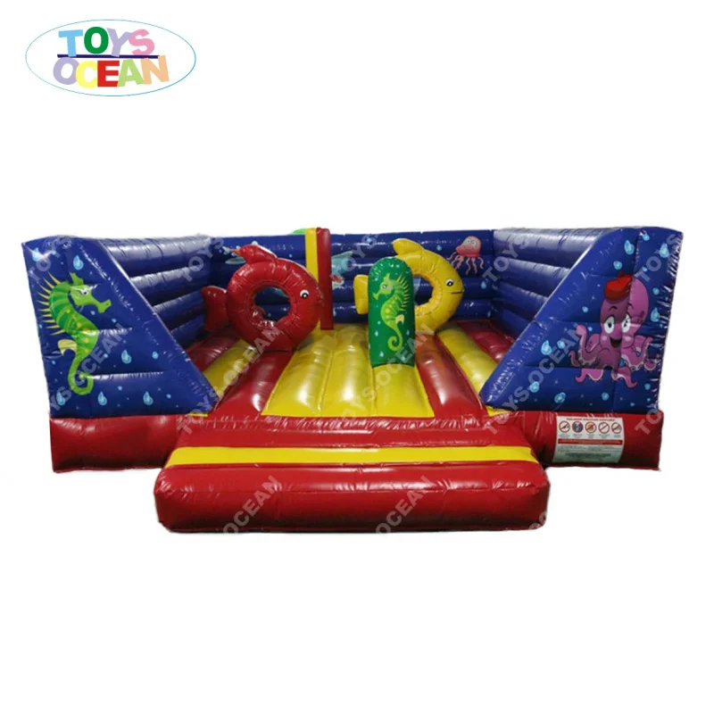 Factory Custom Hot-Selling Ocean Theme Inflatable Bounce House Suitable for Kids Activities Party