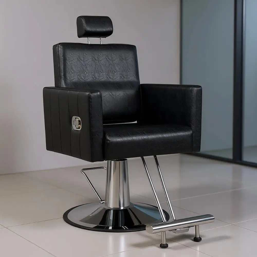 

Ergonomic Salon Chair for Haircuts, Styling, Threading, Waxing, and Braiding Services
