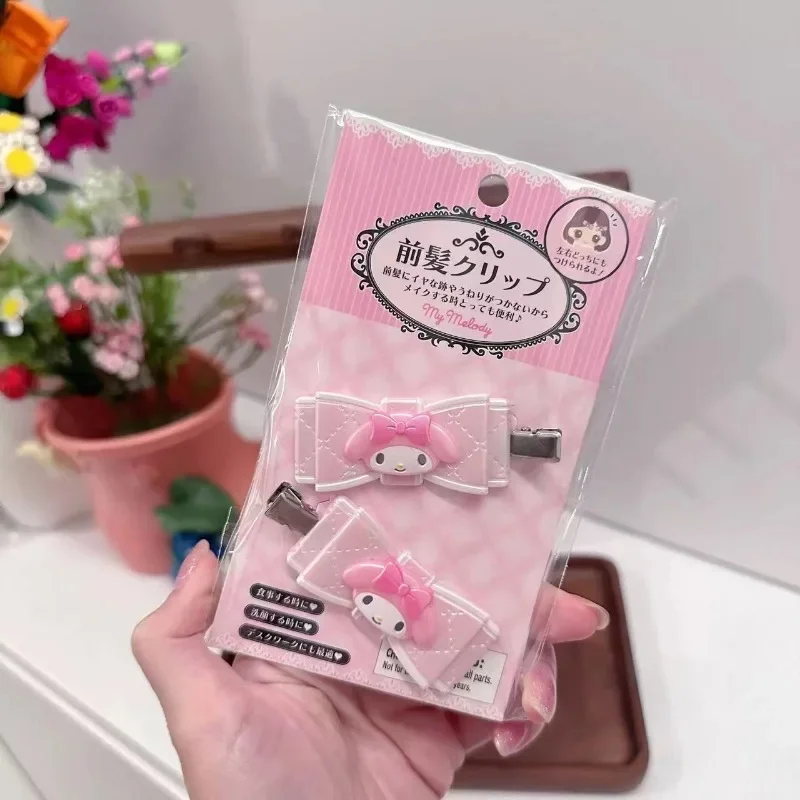 Kawaii My Melody Hairpin Anime Kuromi Cinnamoroll Cartoon Hair Clips Kids Headwear Ornaments Women Hair Accessories Gift view 4