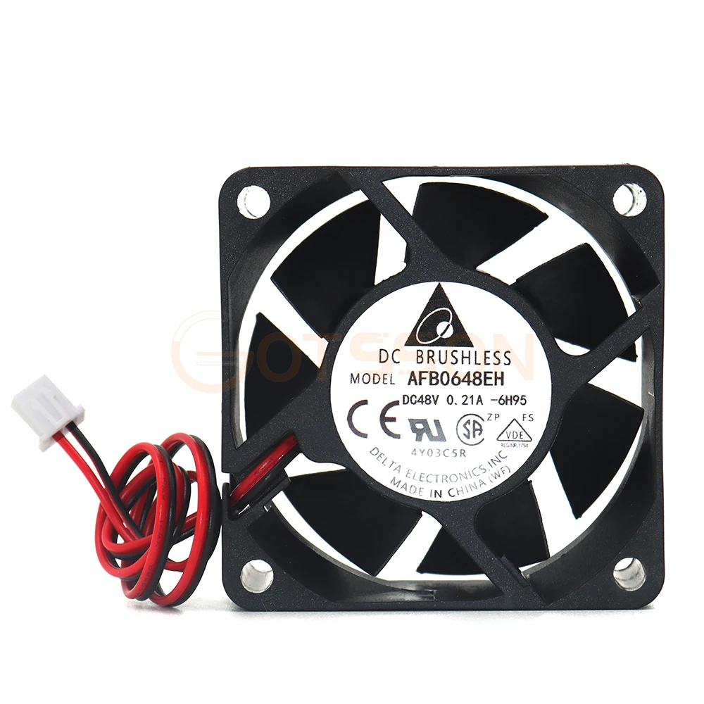 New delta AFB0648EH 48V 0.21a 6025 60*60*25mm 6cm large air volume  cooling fan