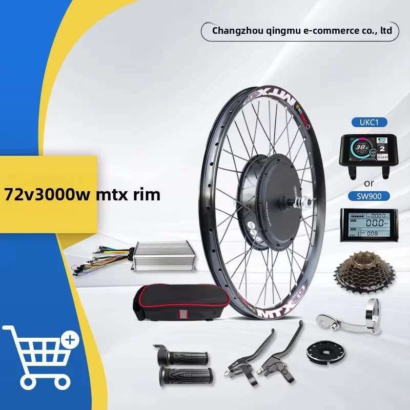 

72V 60V 52V 48V 3000W 2000W 1500W Motor Electric Motorcycle E-bike Conversion Kit With 29 Wheel Group