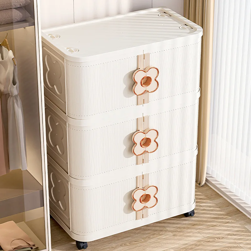Foldable Storage Box Large Capacity Clothes Bedding Toy Organizer Home Closet Organizer Chest Bedroom Tidying Storage Cabinet - view 2