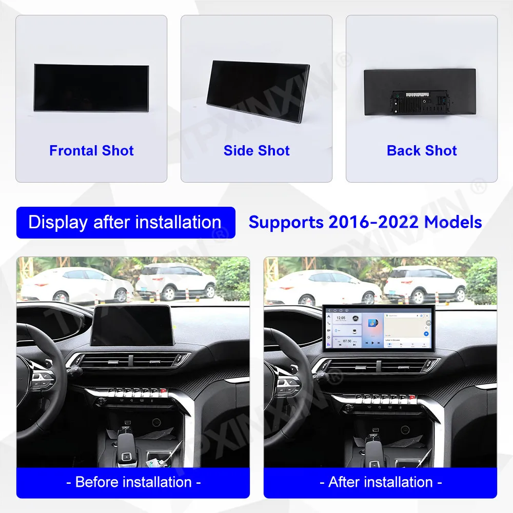 15.8 Inch Qualcomm Android 15 For Peugeot 4008 5008 2016~2022 Automotive Multimedia GPS Navigation Stereo Receiver IPS Head Unit