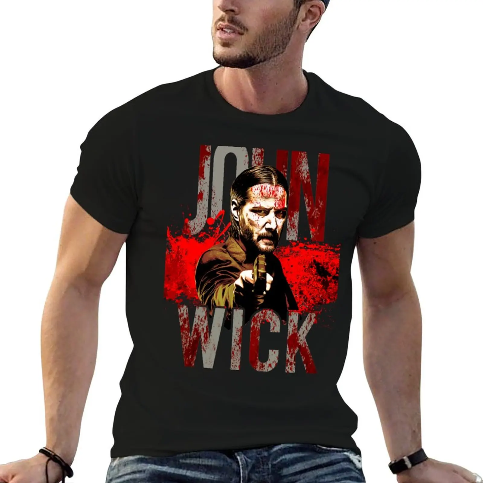 

John wick the movies T-Shirt t shirts for man pack white t shirt man designer man t shirts graphic T-Shirt