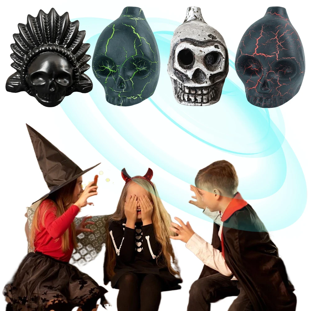 Spooky Aztec Death Whistle Screaming Aztec War Whistle Skull Whistle for Halloween Prank Props