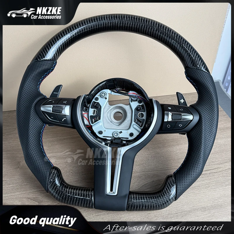 Carbon Faser Auto Lenkrad Für BMW M M3 M5 M6 F01 F02 F06 F07 F10 F11 F12 F13 F30 f32 F80 F91 E90 E91 E92 Auto Zubehör