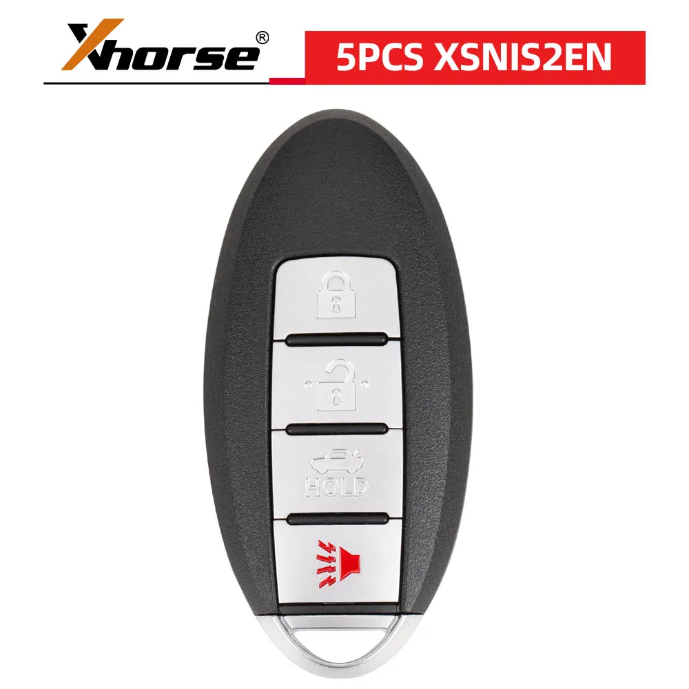 

XHORSE XSNIS2EN для Nissan Style 4 кнопки универсальный умный дистанционный ключ 5 шт./лот