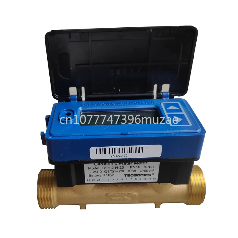 

T3-1-2-H Ultrasonic Agricultural Irrigation Flow Water Meter Copper Pipe Thread-connection with RS485 & Mbus Output