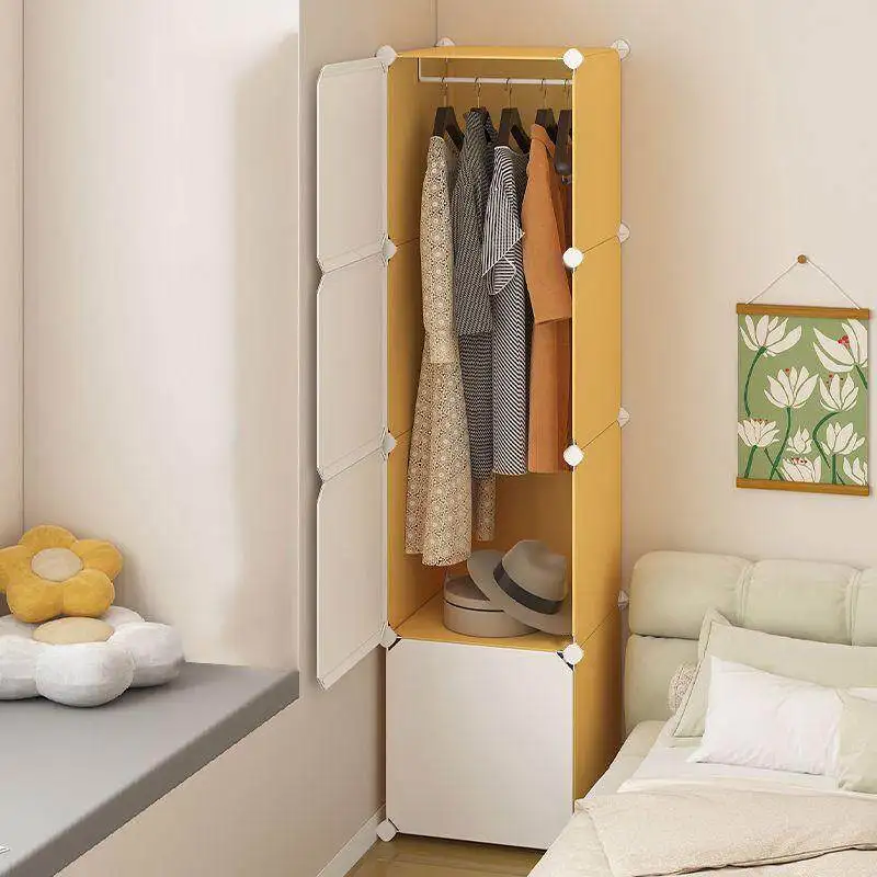 Modern Small Wardrobe Plastic storage Cabinet organizer Design Wardrobe Display partitions modern