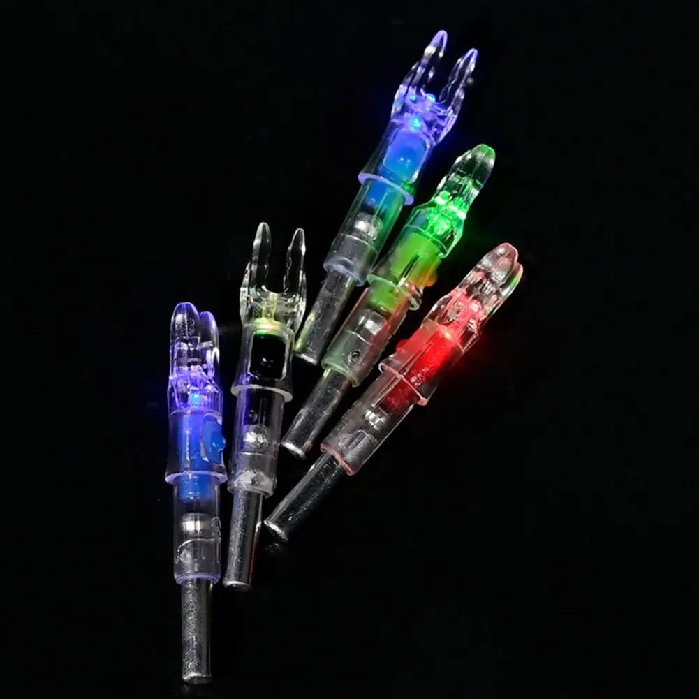 3 Pcs Lighted Nocks for Arrows with 0.244 Inside Diameter LED Light Up Nocks with ON/Off Switch for Archery Hunting