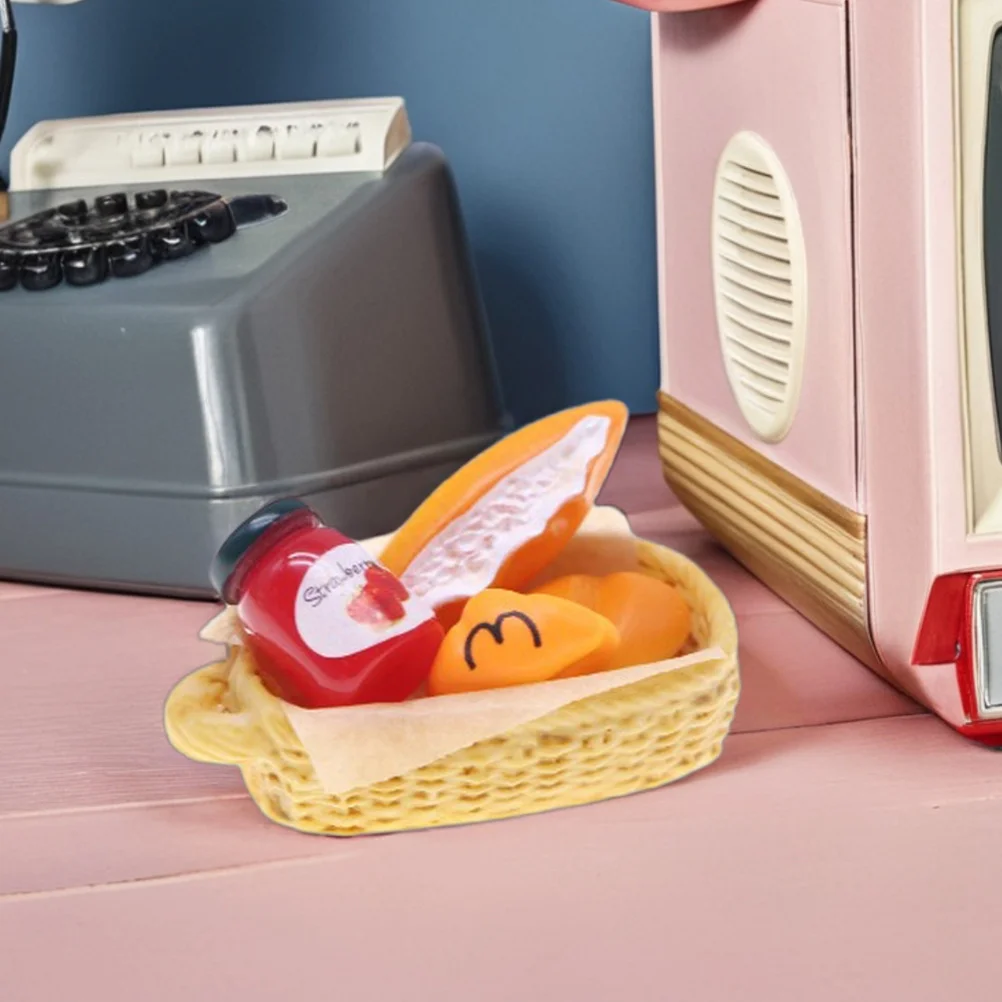 مجموعة أجهزة مطبخ مصغرة مكونة من 7 قطع، محاكاة واقعية للطهي للأطفال، مساحة أدوات بيت الدمى البلاستيكية المتينة عالية التفاصيل #5