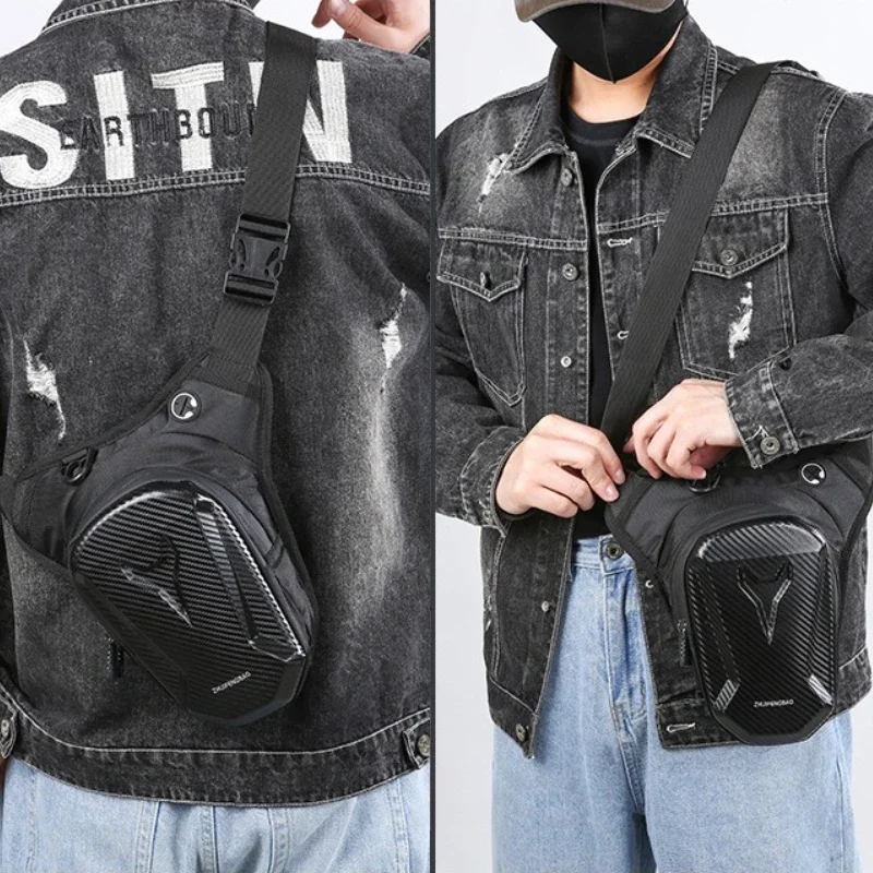 Motorcycle Men's Backpack Waterproof Motorcycle Riding Bag - Chest Waist Drop Leg Pack for Outdoor Sports Travel Accessories image 4