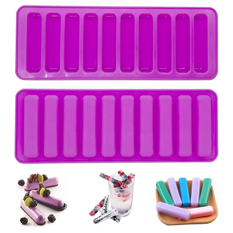 10 even finger biscuit mold long strip ice tray ice cube mold high temperature resistant molar stick mold