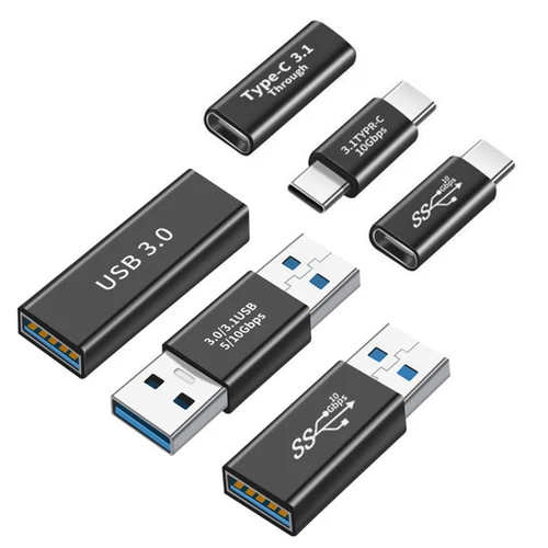 Adaptador USB 3.0 hembra a hembra/Tipo C a USB 3.0, OTG, USB C tipo C, conector convertidor macho a hembra