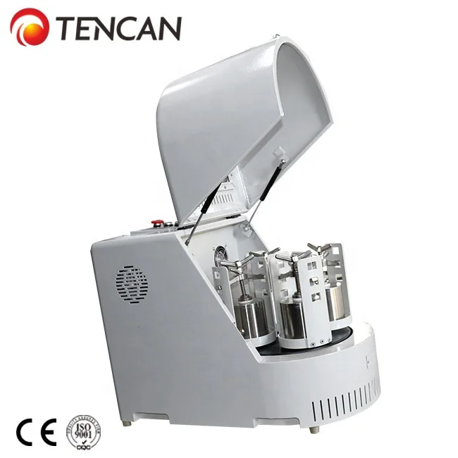 Tencan คุณภาพสูง 1L 2L 4L 6L ฉลากส่วนตัวกึ่งวงกลมแนวตั้งดาวเคราะห์ Mini Unmanned Ball Mill สําหรับห้องปฏิบัติการ