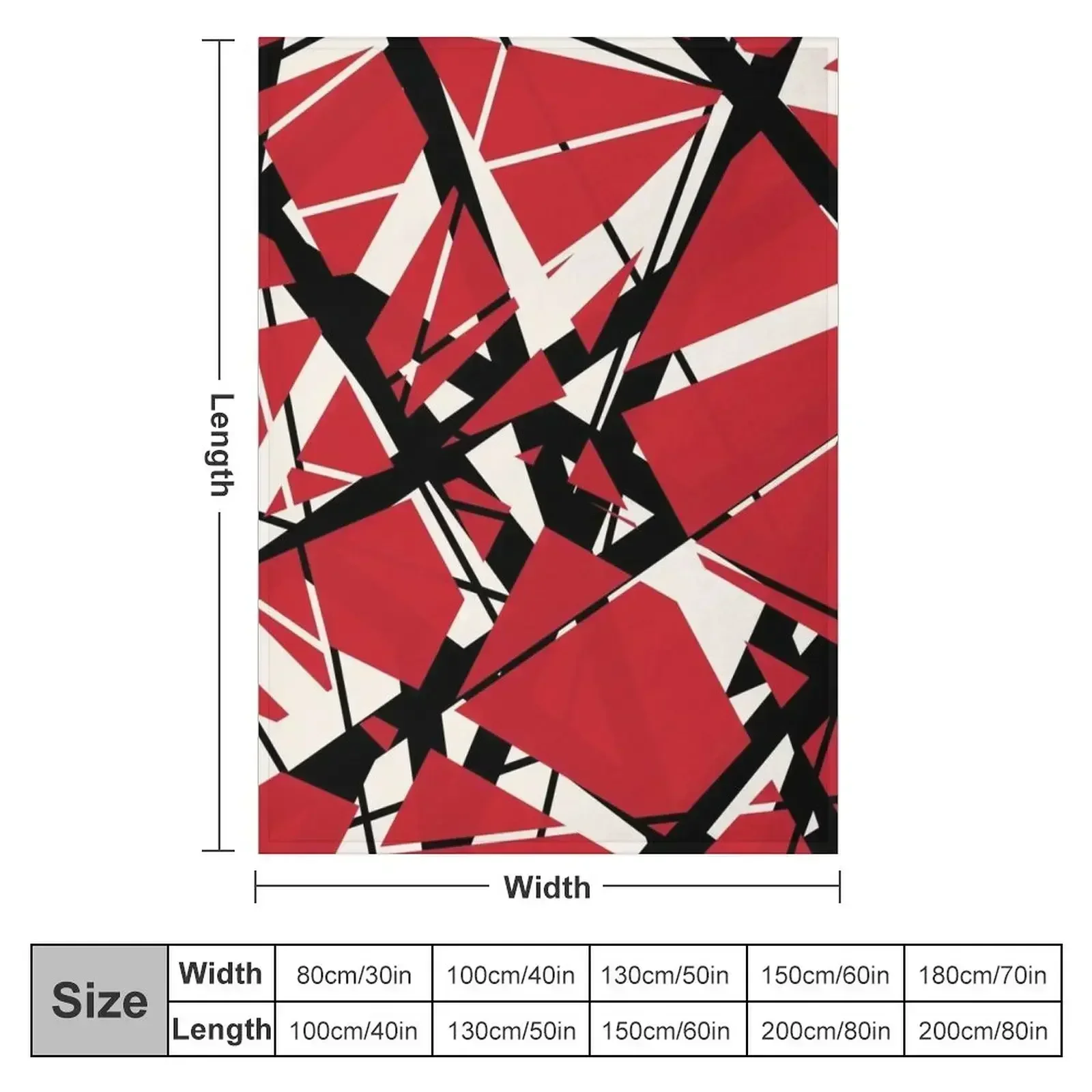 EVH: authentic Black & White Stripes design (Red) Throw Blanket Blankets For Sofas Comforter Large Bed covers Blankets