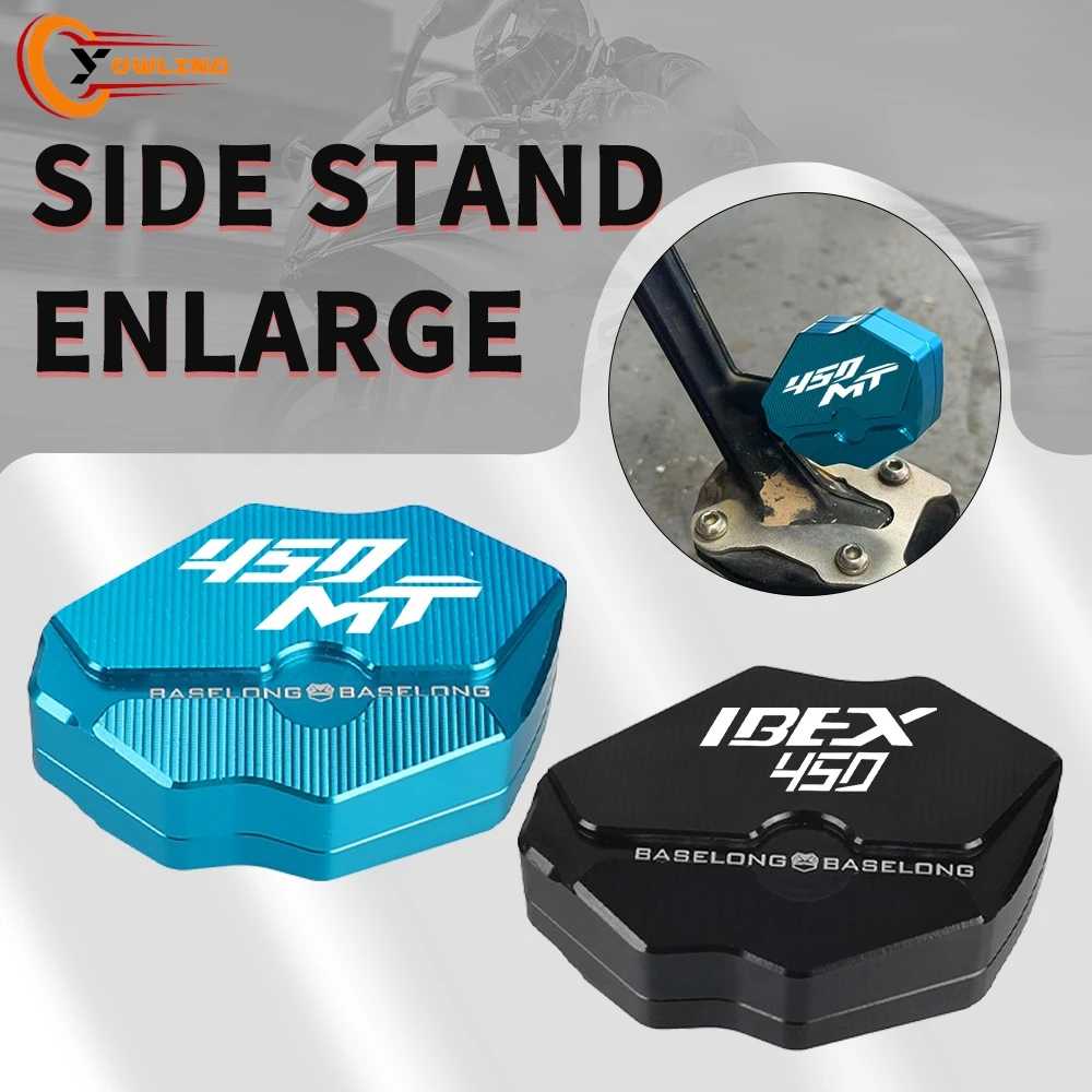 

2026 New Motorcycles Side Stand Foot Enlarger Pad Accessories For CFMOTO 450MT 450 MT IBEX450 2024-2026 2025 Kickstand Extension