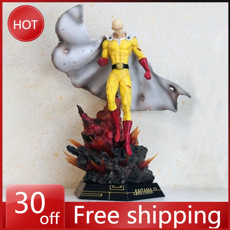 

40cm ONE PUNCEH-MAN Figure Saitamea Glow Super Large Statue Model Pvc Anime Action Collect Series Desktop Ornaments Children Toy