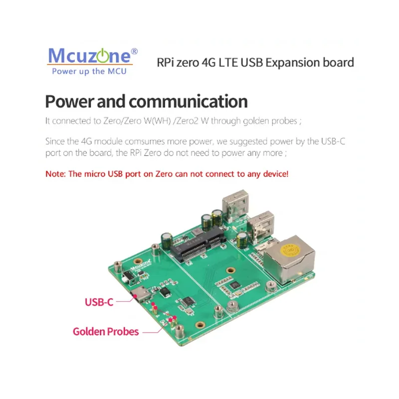 Raspberry Pi Zero 4G LTE expansion board, USB Hub Ethernet EG25 ME909 OpenWrt Remote control data collection soft router zero2 w