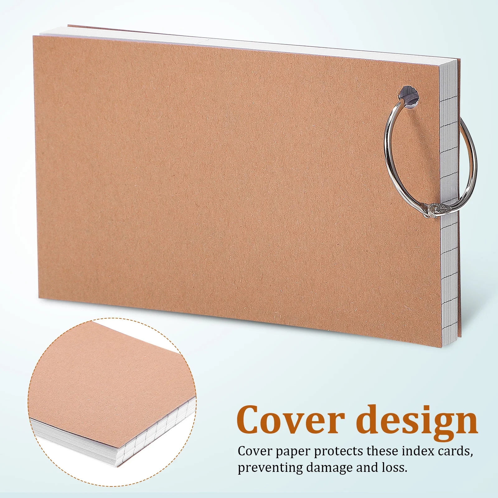 Loose Book Flash Cards for Studying with Rings Index on Note Flashcards Dividers