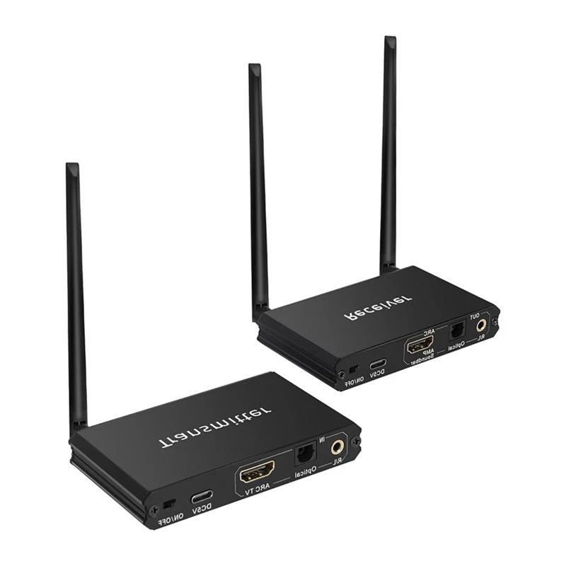 T23C Wireless 2.4Ghz ARC Optical Audio Transmitter Receiver For TV Pojector For R/L 3.5Mm RCA Amplifier Speaker CEC Control
